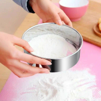Household Stainless Steel Flour Sifter Thickened Sieve Ultra-fine Soy Milk Herbal Medicine 60 Mesh F
