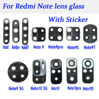 2pcs/lot Camera Glass Lens Back Rear camera glass With Glue Sticker For Xiaomi Redmi Note 8 8pro 8T 9 9S 9pro 10 5G 10pro 10s