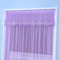 [GG Fabric art] Summer Door Curtain Anti-Mosquito Anti-Fly Yarn Door Curtain Gauze Curtain Office Home Bedroom Noiseless Door Curtain Lossless Installation