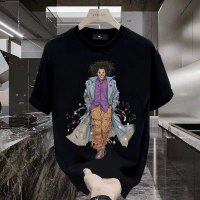 2024 new Pure Cotton Printed T-shirtPure Cotton American Styie Trendy T-shirt Street Style Loose Fit