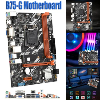 B75-G Computer Motherboard DDR3*2 LGA1155 PC Mainboard PCI-E 16X SATA 3.0/2.0 VGA DVI HDMI-Compatible Gigabit Network Card
