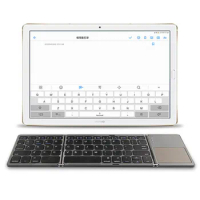 Stylish Travel Folding Portable Keyboard for Huawei MatePad Pro 10.8 Tablet Wireless Touchpad Keyboard for Huawei M6 10.8-inch
