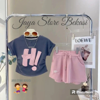 SETELAN BAJU ANAK PEREMPUAN LENGAN PENDEK USIA 1-5 TAHUN