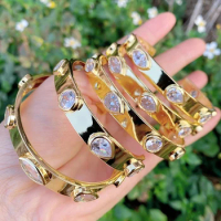 5pieces Crystal bangle Jewelry Elegant Metal bangle jewelry fashion bangle for women jewelry Bangle jewelry 51453