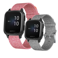 Nylon Loop Strap For Garmin Venu Sq/Sq Music Smart Watch Band Replaceable For Amazfit Bip U Pro S Lite GTS2 Haylou LS02 Correa