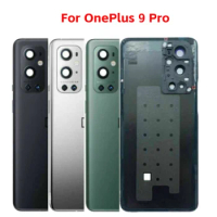 For OnePlus 9 Pro Battery Cover Glass Panel Rear Door Housing Case Oneplus 9Pro Back Cover With Camera Lens With CE