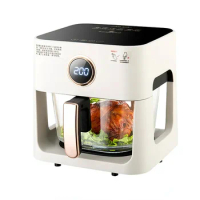 5L Air Fryer Smart Home Electric Fryer Oil-free Multifunctional Chip Oven Air Fryer Oven Visual Touch Screen Deep Fryer 2024