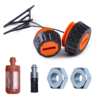 2Pcs Oil Cap +Fuel Filter For Stihl 020 023 024 025 026 028 029 034 036 038 048 Chainsaw For 0000 350 0520 Garden Power Tools
