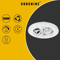 CFDB3-50W 22吋循環旋轉式鴻運風扇燈50W(遙控三色溫+可調光暗) #LED風扇燈 #LED吸頂燈 #LED天花燈 #家居燈飾 