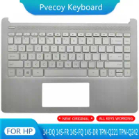 New For HP 14-DQ 14S-FR 14S-FQ 14S-DR TPN-Q221 TPN-Q242 Laptop Palmrest Case Keyboard US English Version Upper Cover