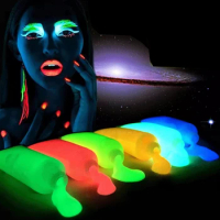 6 Color Glow in The Dark Face Paint Black Light Paint UV Neon Body