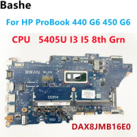 For HP ProBook 440 G6 450 G6 Notebook Motherboard. DAX8JMB16E0 .With CPU 5405 I3 i5-8265U .100% Testad