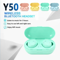 NEW Original Y50 Macaron TWS Bluetooth Headphones 5.2 Wireless Headset Waterproof Earbuds Sport Earphones True Wireless Stereo