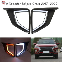 用於三菱Xpander Eclipse Cross 2017的LED DRL日間行車燈帶轉向燈霧燈行車燈