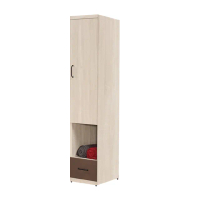 【文創集】畢娜 雙色中空1.3尺單門單抽衣櫃