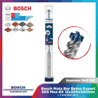 Mata Bor Beton SDS-Max Bosch Professional Expert SDS Max-8 Hammer Drill Bit 12 x 200 x 340mm
