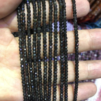 Natural Rainbow Obsidian Roundle Beads 3mm Micro Faceted Tiny Beads,Flat Spacer beads ,Stone faceted seed beads,15.5"/string