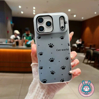 Sarung telefon comel bercetak jejak tapak kaki kucing untuk Redmi Note 12 Pro Plus, 12S, 11 Pro Plus