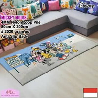 Disney Mickey Mouse Official Merchandise karpet 80 cm x 200 cm anti slip anak motif kartun bulu alas