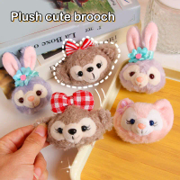 เข็มกลัดตุ๊กตา, Disney Stella Lou Lina Bell Shirley กระต่าย, สไตล์ Kawaii อะนิเมะ Plush ช่อดอกไม้, อ