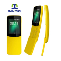 8110 4G LTE Dual-SIM Mobile Cell Phone Banana Original Unlocked Sim Free WIFI GPS 4GB+512MB Slide KaiOS Smartphone 2018 Version