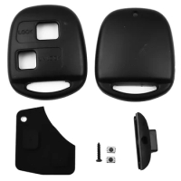Remote Car Key Case 2 Buttons Pad Micro Switch Anti Scratch Shell For Toyota For Yaris Estima Pixis For RAV4 For Corolla