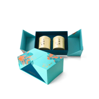 【王德傳】雲月合茗-合茗雙茶禮盒-杉林溪金萱烏龍100g+迎香安尚烏龍100g(德傳秋節獻禮)
