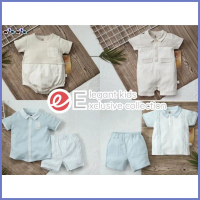 Elegant kids ชุดเด็กผู้ชาย สีพื้น เรียบหรู Size:0-24เดือน - EK