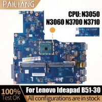 For LenovoIdeapad B51-30 Notebook Mainboard Laptop 5B20J78481 LA-C292P N3050/N3060/N3700/N3710 Motherboard Full Tested