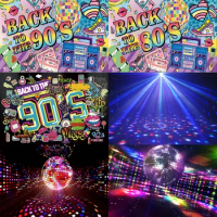 80's 90's Disco Background Hip Hop Music Carnival Birthday Party Prom Photo Photography Background Photo Studio