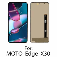 For Motorola Moto Edge X30 LCD XT2201-2 LCD Display Touch Screen Sensor Digiziter Assembly Replacement Part 100% Tested