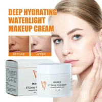 V7 Deep Hydration Waterlight Face Makeup Cream Brighten Skin Greasy Non Tone Blemishes Facial Fade Moisturizing Whitening C F1K7