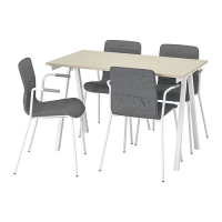 TROTTEN/LÄKTARE 會議桌和椅, 120 公分