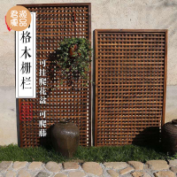 柵欄 圍欄 戶外柵欄 庭院柵欄 花園籬笆 戶外防腐木柵欄庭院花園籬笆爬藤花架室內陽臺裝飾木隔斷實木圍欄