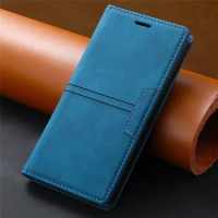 Leather Card Holder Wallet Case For Samsung Galaxy J4 J6 J8 A6 Plus 2018 J5 J7 2017 Matte Magnetic Anti-theft Stand Phone Cover