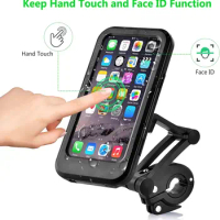 Adjustable Waterproof Bicycle Mobile Phone Holder Mount Universal Bike Motorcycle Handlebar Cell Phone Support Mount Bracket Bag