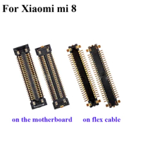 1 SET For For Xiaomi mi 8 mi8 LCD display screen FPC connector For Xiaomi mi 8 mi8 logic on motherboard mainboard