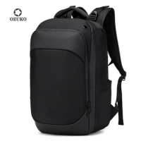 OZUKO Airplane travel Backpack 15.6 Inch Business bag Travel Backpack Waterproof USB Charging Office Mochila