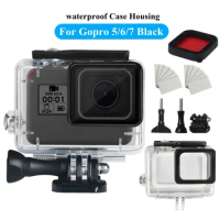 45m Underwater Waterproof Case for GoPro Hero 7 6 5 Black Diving Protective Housing Mount for Go Pro 7 6 5 Black Accessory