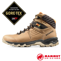 MAMMUT 男 Mercury IV Mid GTX 防水中筒登山皮靴.登山健行鞋_深沙褐/黑