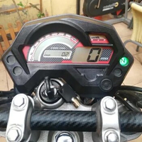 TKOSM Motorcycle Speedometer Digital Universal Electronics Indicator LCD Display Accessories for Racer Speedometer Yamaha FZ16