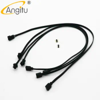 Angitu 12v/5V RGB ARGB DEEPCOOL/Phanteks/Lian-Li/LED Light Strip SM 3Pin/4Pin ARGB Control Adapter Cable-50cm