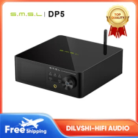 SMSL DP5 HIGH RESOULUTION PLAYER HiFi decoding headphone amplifier ES9038PRO Bluetooth USB DLNA NAS 