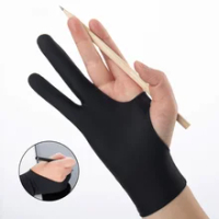 2-Finger Tablet Drawing Gloves Right And Left Hand Anti-Touch For