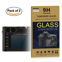 2x Self-Adhesive 0.25mm Glass LCD Screen Protector for Leica Q2 Q-P Q (Typ 116) TYP116 / Leica X1 X2 CL / Leica X-E Typ102