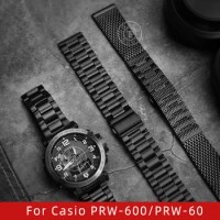 Solid stainless steel For Casio PROTREK Series PRW-600/PRW-60/PRW-50/70 30 Sports 23mm Quick Release Men's Strap