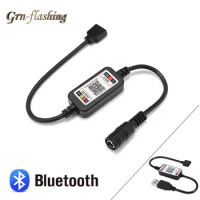 Smart APP Bluetooth RGB Controller Switch USB 5V 12V 24V 5050 2835 RGB LED Strip Light Controller Bedroom TV Backlight Decor