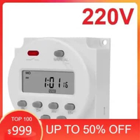 Timer Switch Digital Time Delay Relay 220V 12V CN101A Untuk Lampu - 220V 220V