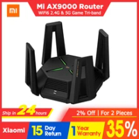 NEW XIAOMI AX9000 Router AIoT Tri-Channels WIFI6 1GB RAM 4K QAM 2.4G&amp;5.0GHz 12 High-Gain Gigabit Antennas Mesh E-sport Router