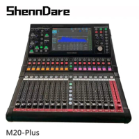 ShennDare M20-Plus Professional Digital Mixer 22 Channels PC/iPad Android/IOS System Control with DSP Audio Processor DJ Console